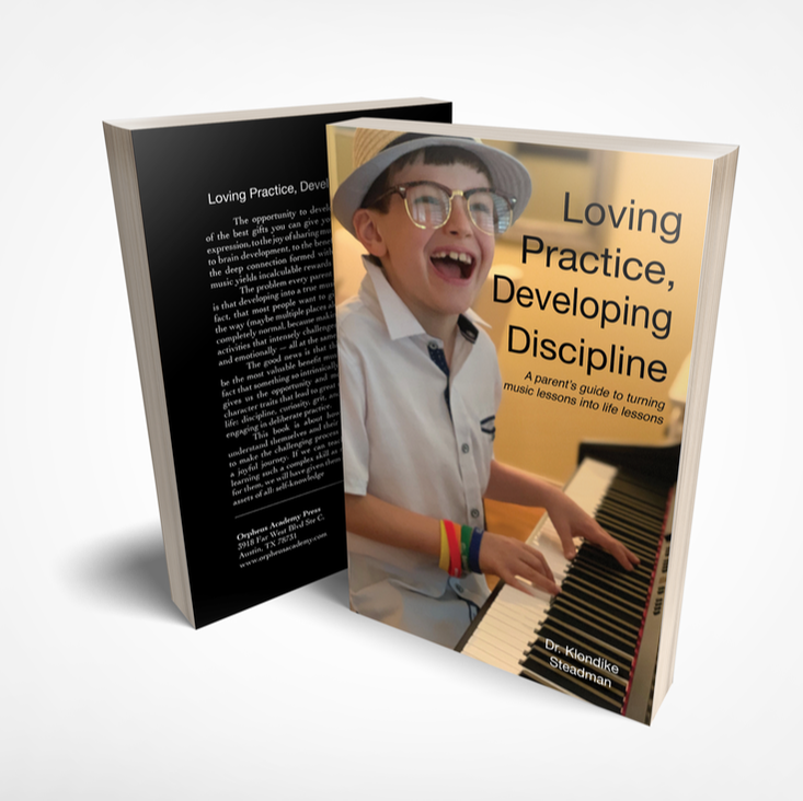 Example of music lesson practice book